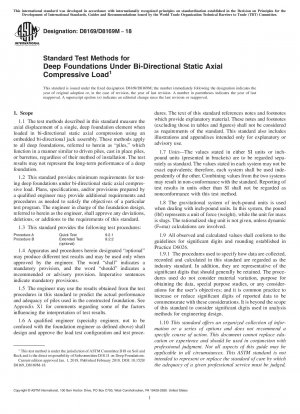 Standardprüfverfahren für Tiefgründungen unter bidirektionaler statischer axialer Druckbelastung