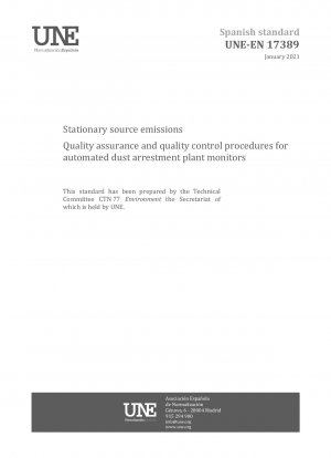 Emissionen aus stationären Quellen – Qualitätssicherungs- und Qualitätskontrollverfahren für automatisierte Staubabscheideanlagen-Überwachungsgeräte