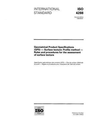 Geometrische Produktspezifikationen (GPS) - Oberflächenbeschaffenheit: Profilmethode - Regeln und Verfahren zur Beurteilung der Oberflächenbeschaffenheit