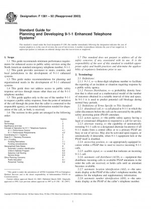 Standardhandbuch für die Planung und Entwicklung erweiterter 9-1-1-Telefonsysteme