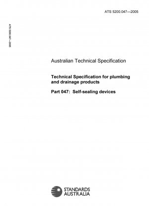 Technische Spezifikation für Sanitär- und Entwässerungsprodukte – Selbstdichtende Geräte