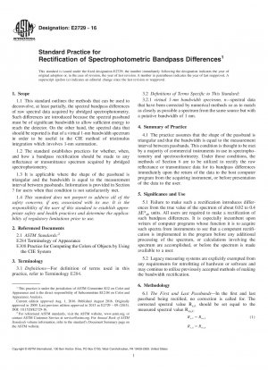 Standardpraxis zur Korrektur spektrophotometrischer Bandpassdifferenzen
