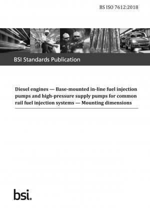 Dieselmotoren. Sockelmontierte Reihen-Kraftstoffeinspritzpumpen und Hochdruck-Versorgungspumpen für Common-Rail-Kraftstoffeinspritzsysteme. Montagemaße