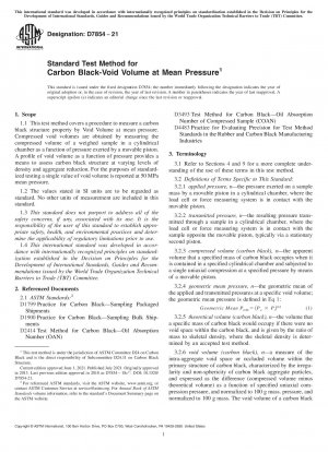 Standardtestmethode für das Ruß-Hohlraumvolumen bei mittlerem Druck