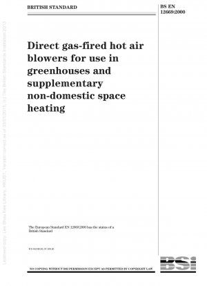 Direkt gasbetriebene Heißluftgebläse für den Einsatz in Gewächshäusern und zur zusätzlichen Beheizung von Nichtwohnräumen