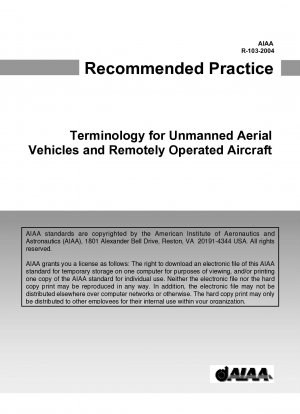 Terminologie für unbemannte Luftfahrzeuge und ferngesteuerte Flugzeuge
