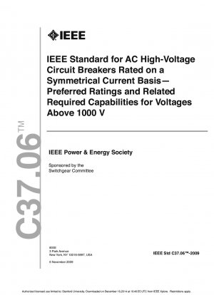 AC-Hochspannungs-Leistungsschalter mit symmetrischer Stromstärke – bevorzugte Nennwerte und damit verbundene erforderliche Fähigkeiten für Spannungen über 1000 V