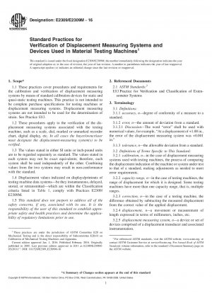 Standardpraktiken zur Überprüfung von Wegmesssystemen und -geräten, die in Materialprüfmaschinen verwendet werden