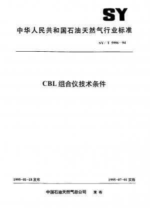 Technische Bedingungen des CBL-Kombinationsinstruments