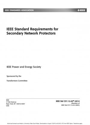 IEEE-Standardanforderungen für sekundäre Netzwerkschutzvorrichtungen
