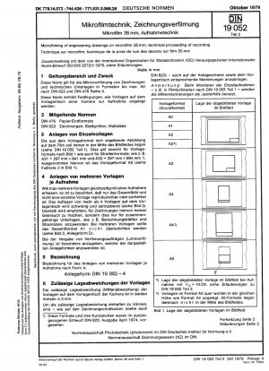 Mikroverfilmung technischer Zeichnungen auf Mikrofilm 35 mm; Technischer Ablauf der Aufnahme