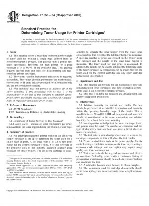 Standardpraxis zur Bestimmung des Tonerverbrauchs für Druckerpatronen