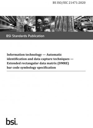 Informationstechnologie. Automatische Identifikations- und Datenerfassungstechniken. Erweiterte Spezifikation für die Barcode-Symbologie mit rechteckiger Datenmatrix (DMRE).