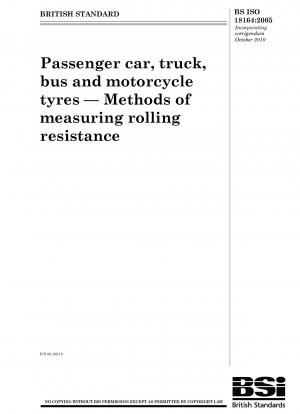 Pkw-, Lkw-, Bus- und Motorradreifen – Methoden zur Messung des Rollwiderstands