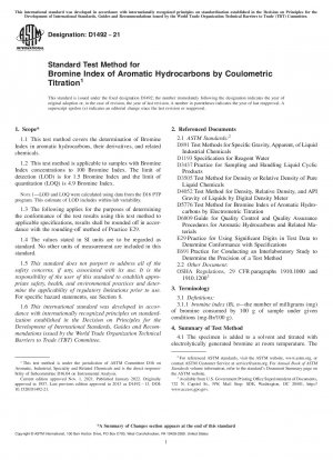 Standardtestmethode für den Bromindex aromatischer Kohlenwasserstoffe durch coulometrische Titration