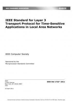 IEEE-Standard für Layer-3-Transportprotokoll für zeitkritische Anwendungen in lokalen Netzwerken