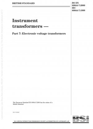 Instrumententransformatoren – Elektronische Spannungswandler