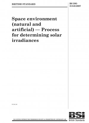 Weltraumumgebung (natürlich und künstlich). Verfahren zur Bestimmung der Sonneneinstrahlung