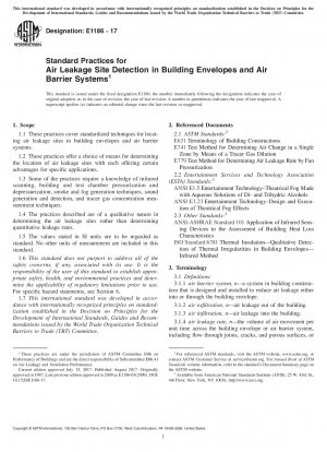 Standardverfahren zur Erkennung von Luftleckstellen in Gebäudehüllen und Luftbarrieresystemen