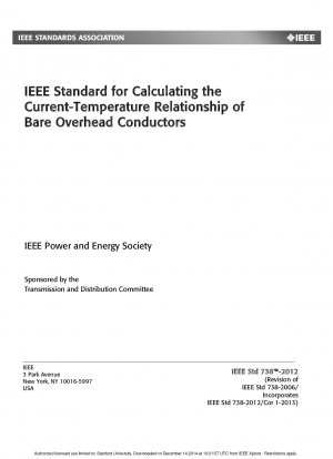 IEEE-Standard zur Berechnung der Strom-Temperatur von blanken Freileitungen
