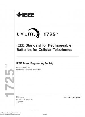IEEE-Standard für wiederaufladbare Batterien für Mobiltelefone