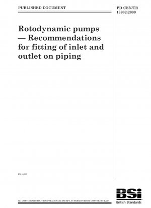 Rotodynamische Pumpen – Empfehlungen für die Montage von Ein- und Auslass an Rohrleitungen
