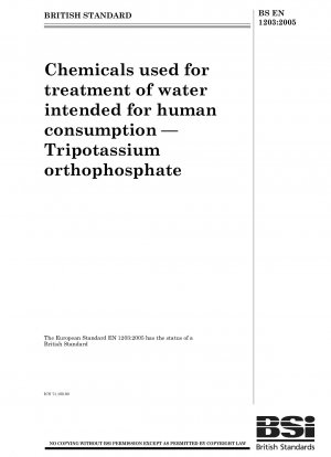 Chemikalien zur Aufbereitung von Wasser für den menschlichen Gebrauch – Trikaliumorthophosphat