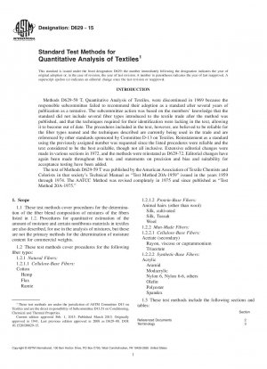 Standardtestmethoden zur quantitativen Analyse von Textilien
