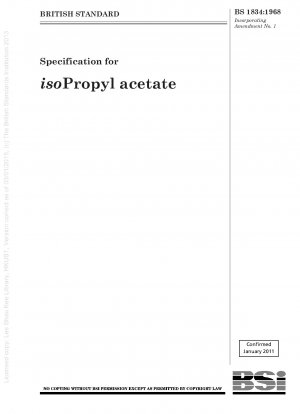 Spezifikation für Isopropylacetat
