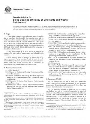 Standardhandbuch für die Blutreinigungseffizienz von Reinigungs- und Desinfektionsgeräten