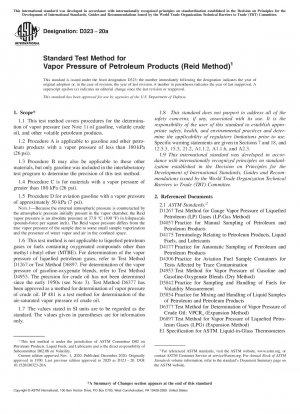 Standardtestmethode für den Dampfdruck von Erdölprodukten (Reid-Methode)