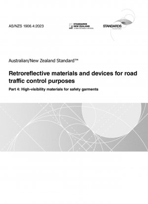 Retroreflektierende Materialien und Vorrichtungen für Zwecke der Straßenverkehrskontrolle, Teil 4: Hochsichtbare Materialien für Sicherheitskleidung