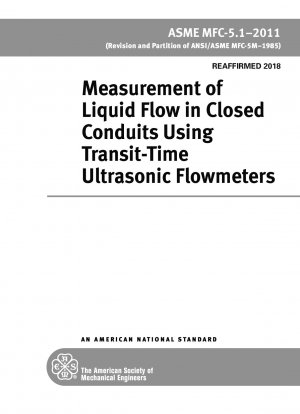 Messung des Flüssigkeitsdurchflusses in geschlossenen Leitungen mit Laufzeit-Ultraschall-Durchflussmessern