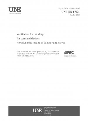 Belüftung von Gebäuden - Luftdurchlässe - Aerodynamische Prüfung von Dämpfern und Ventilen