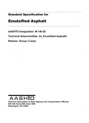 Standardspezifikation für emulgierten Asphalt
