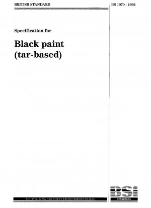 Spezifikation für schwarze Farbe (auf Teerbasis)
