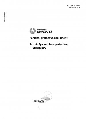 Persönliche Schutzausrüstung, Teil 0: Augen- und Gesichtsschutz – Wortschatz