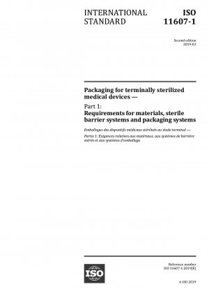 Verpackungen für im Endstadium sterilisierte Medizinprodukte – Teil 1: Anforderungen an Materialien, Sterilbarrieresysteme und Verpackungssysteme – Änderung 1