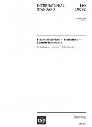 Finanzdienstleistungen – Biometrie – Sicherheitsrahmen