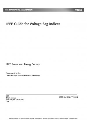 IEEE-Leitfaden für Spannungseinbruchindizes