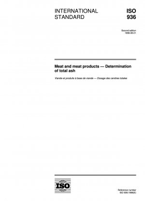 Fleisch und Fleischprodukte – Bestimmung der Gesamtasche
