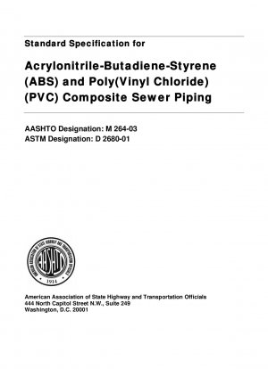 Standardspezifikation für Abwasserrohre aus Acrylnitril-Butadien-Styrol (ABS) und Polyvinylchlorid (PVC).