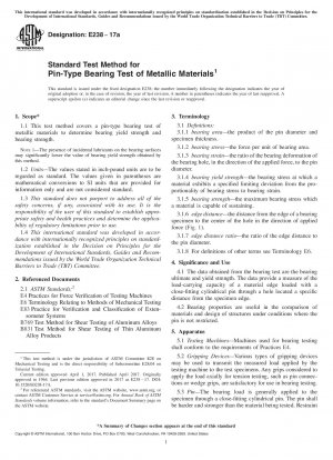 Standardprüfverfahren für die Prüfung von Stiftlagern an metallischen Werkstoffen