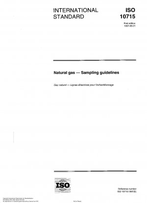 Erdgas – Richtlinien zur Probenahme