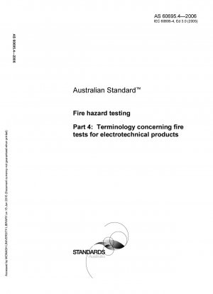 Brandgefahrprüfung – Terminologie zur Brandprüfung elektrotechnischer Produkte