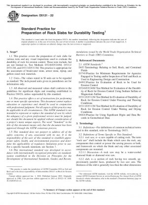 Standardpraxis für die Vorbereitung von Felsplatten für Dauerhaftigkeitstests