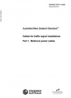 Kabel für Verkehrssignalanlagen Teil 1: Mehradrige Stromkabel