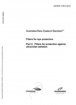 Filter für Augenschutz, Teil 2: Filter zum Schutz vor ultravioletter Strahlung
