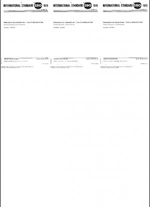 Chloroform für industrielle Zwecke; Liste der Testmethoden