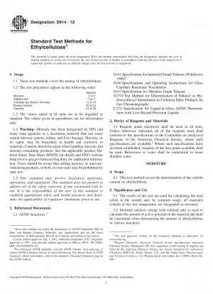 Standardtestmethoden für Ethylcellulose